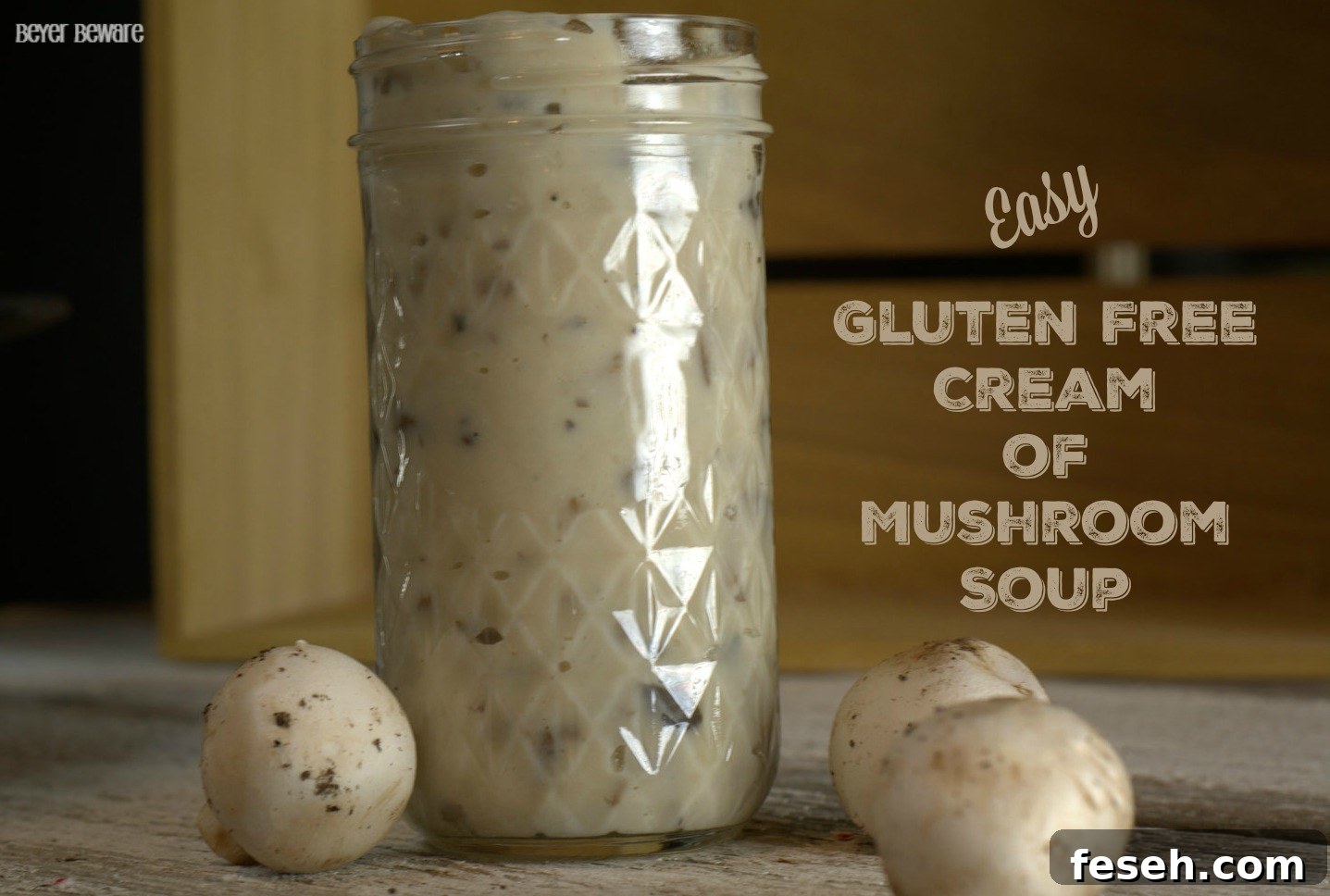 This easy Gluten Free Cream of Mushroom Soup is now a staple in my cooking for any recipe that calls for cream of mushroom soup.