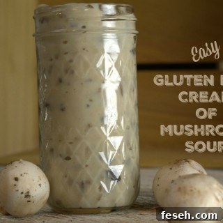 This easy Gluten Free Cream of Mushroom Soup is now a staple in my cooking for any recipe that calls for cream of mushroom soup.