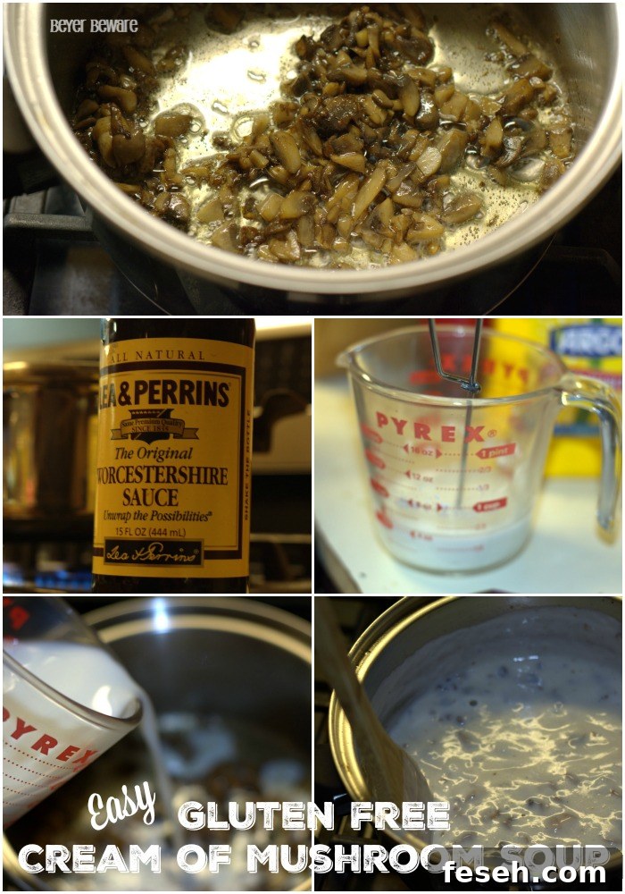 This easy Gluten Free Cream of Mushroom Soup is now a staple in my cooking for any recipe that calls for cream of mushroom soup.