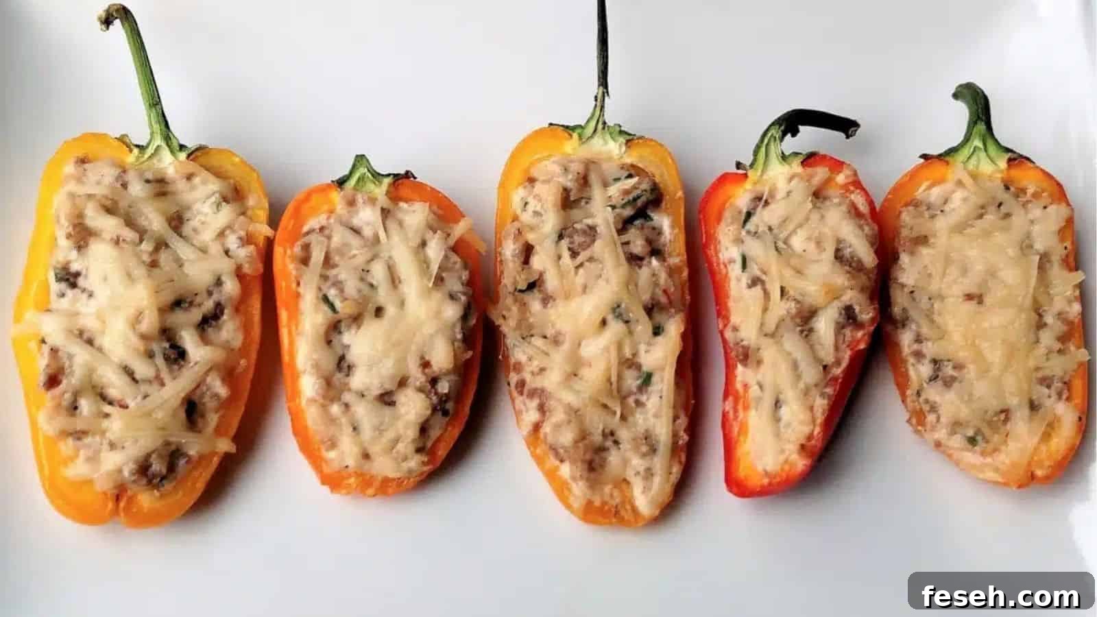 Sausage Stuffed Sweet Mini Peppers