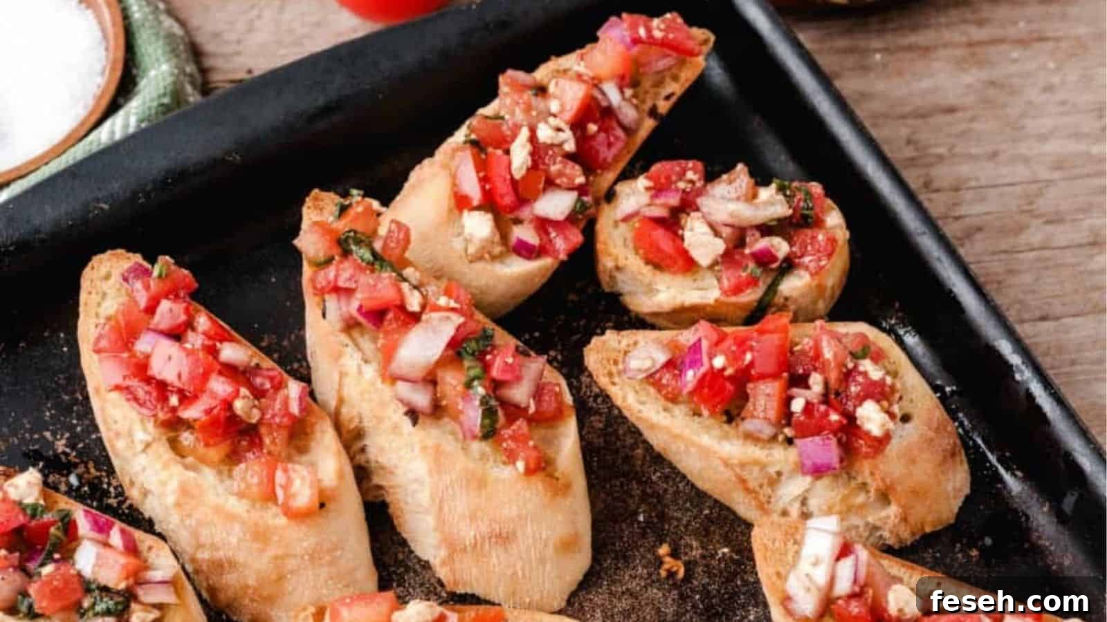 Bruschetta With Feta And Tomato