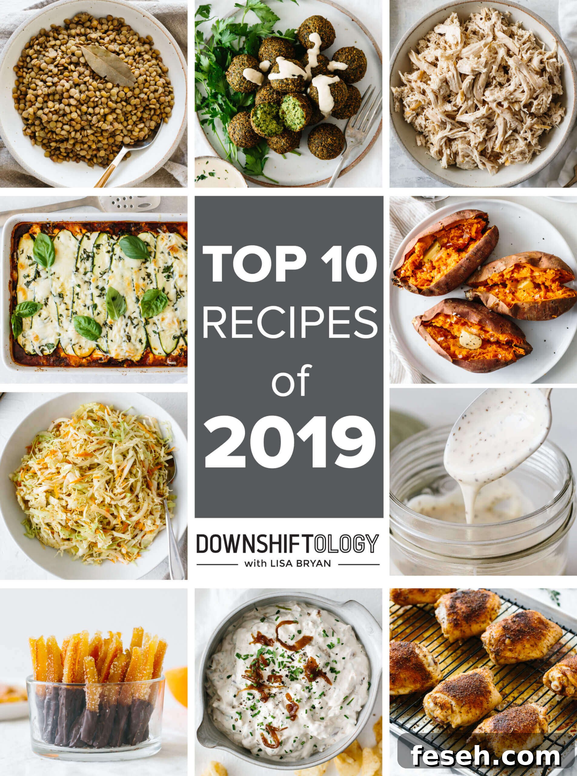 Collage of the best recipe photos on Downshiftology.