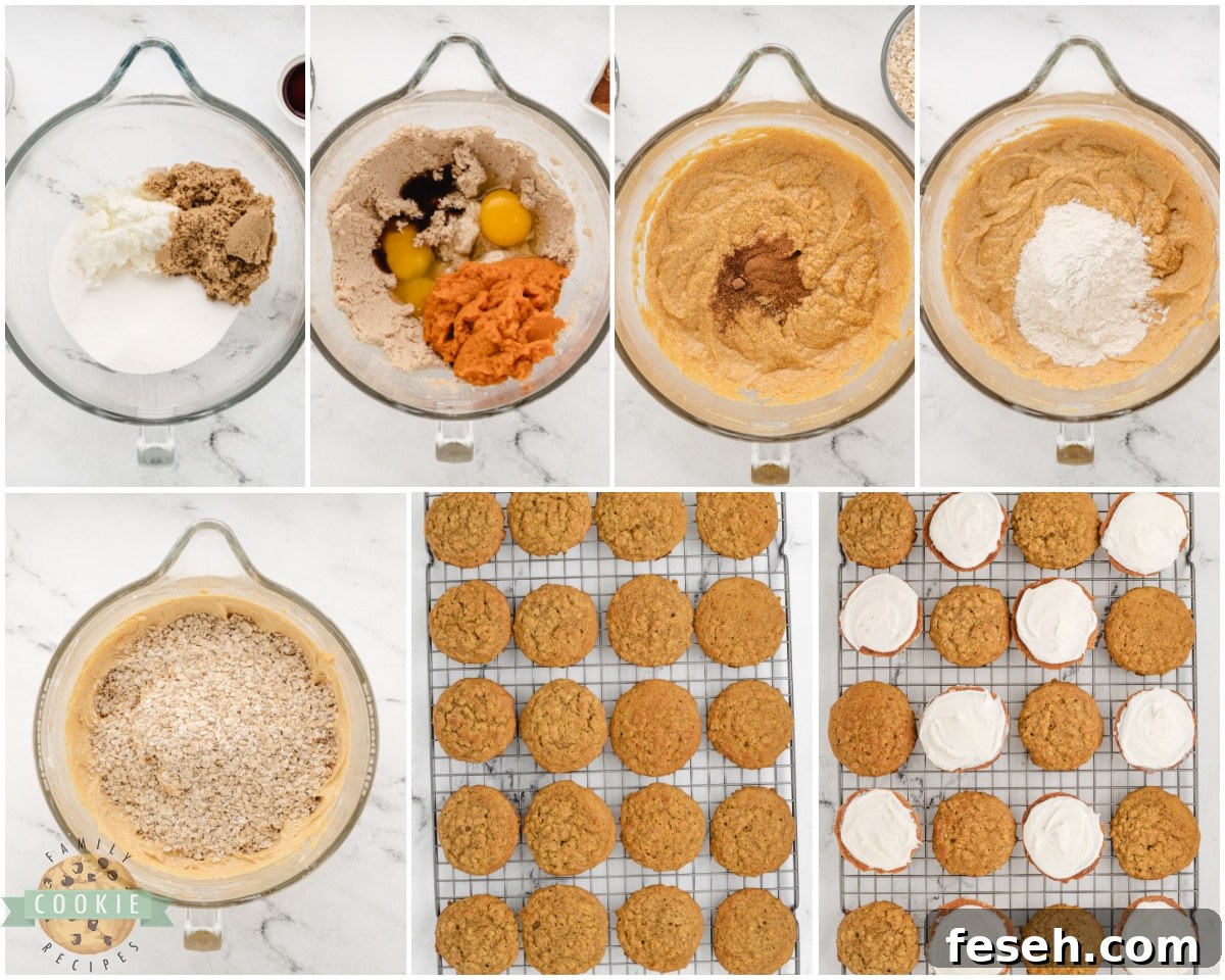 how to make pumpkin oat sandwich cookies