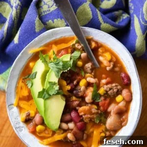 15 Bean Taco Soup Recipe - easy and comforting 15 bean soup recipe