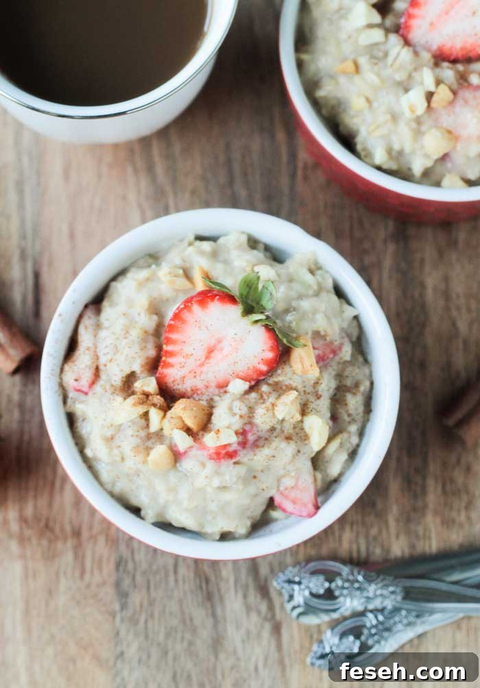Strawberry Peanut Butter Oatmeal