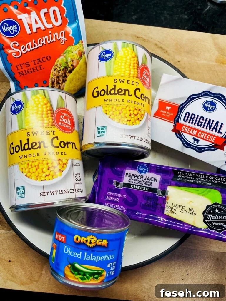 ingredients for the dip