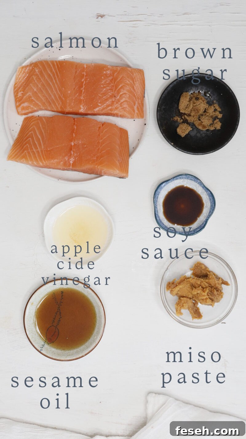 Marinated salmon