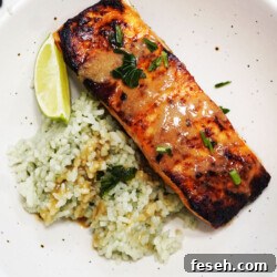 Salmon with Miso Glaze