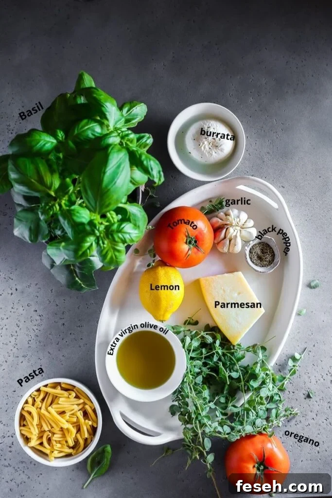 ingredients for caprese salad