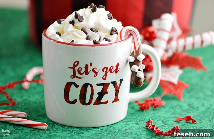 These chocolate dipped candy canes with marshmallows are perfect for kids to make as homemade gifts. Pair them with mugs and cocoa for a tasty gift basket or present them on their own. Such a simple but fun holiday food gift.