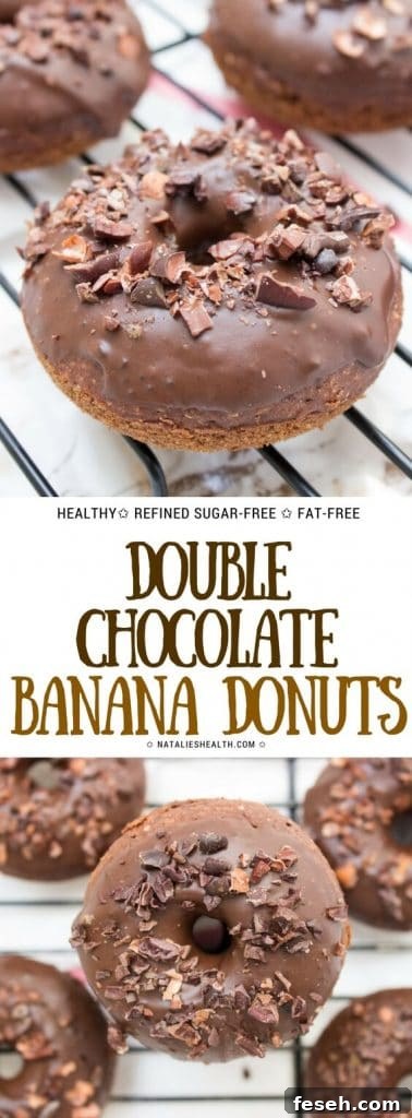 Soft, sweet and absolutely irresistible, Double Chocolate Banana Donuts