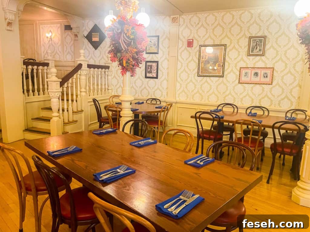 dining area inside The Diamond Horseshoe.