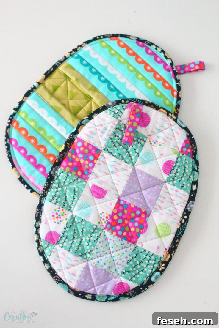 Quilted potholder pattern
