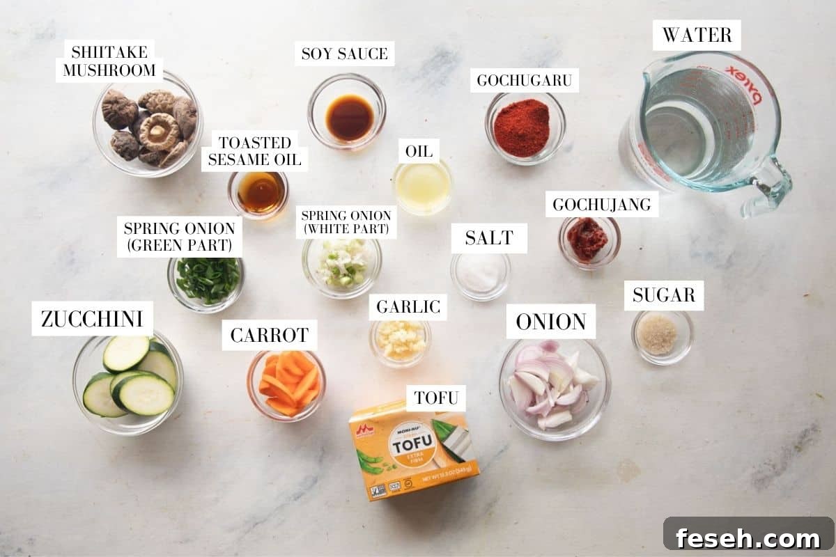Soondubu Jjigae: Spicy Korean Soft Tofu Stew Recipe 3 korean soft tofu stew ingredients
