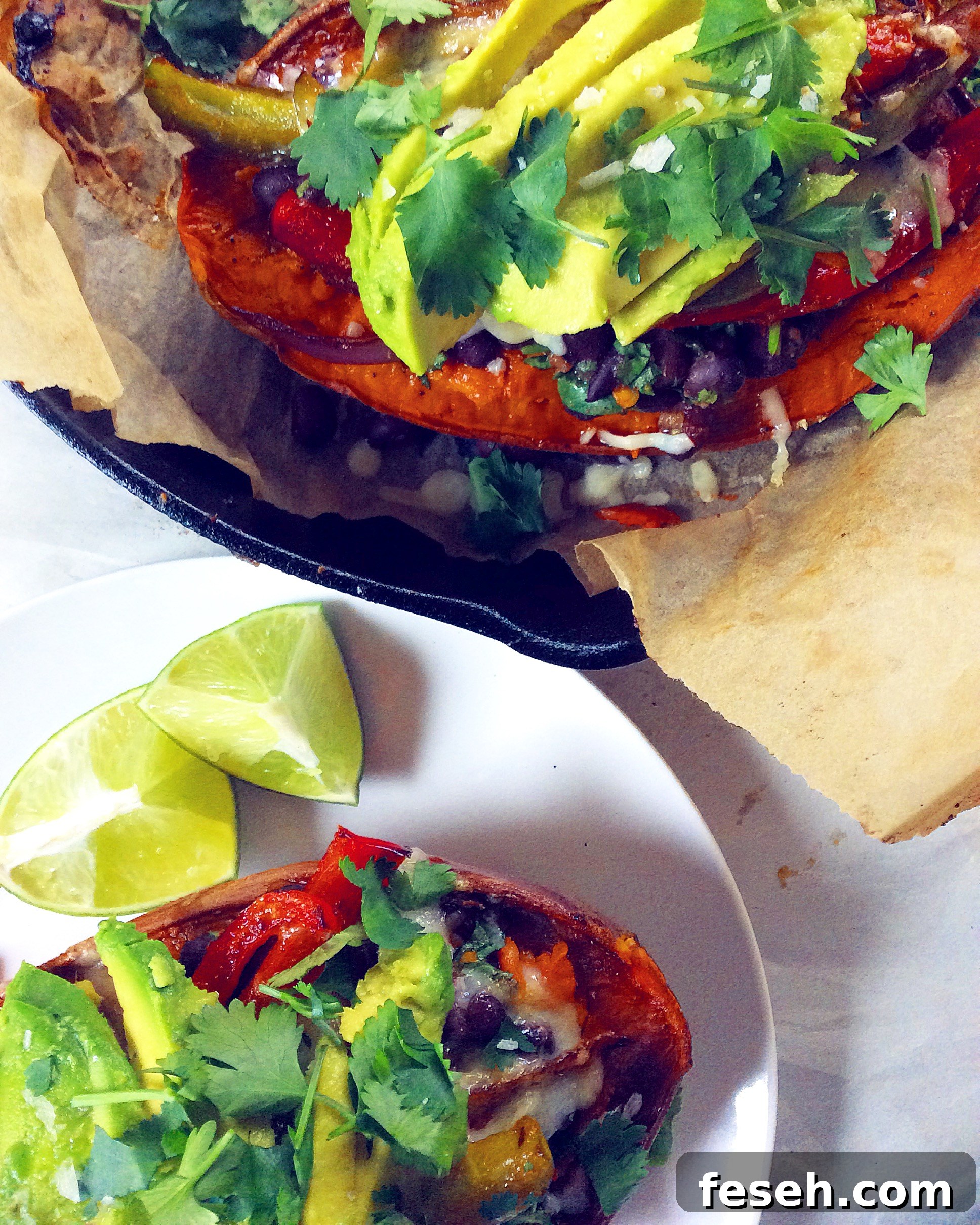 Fajita-Stuffed Sweet Potatoes