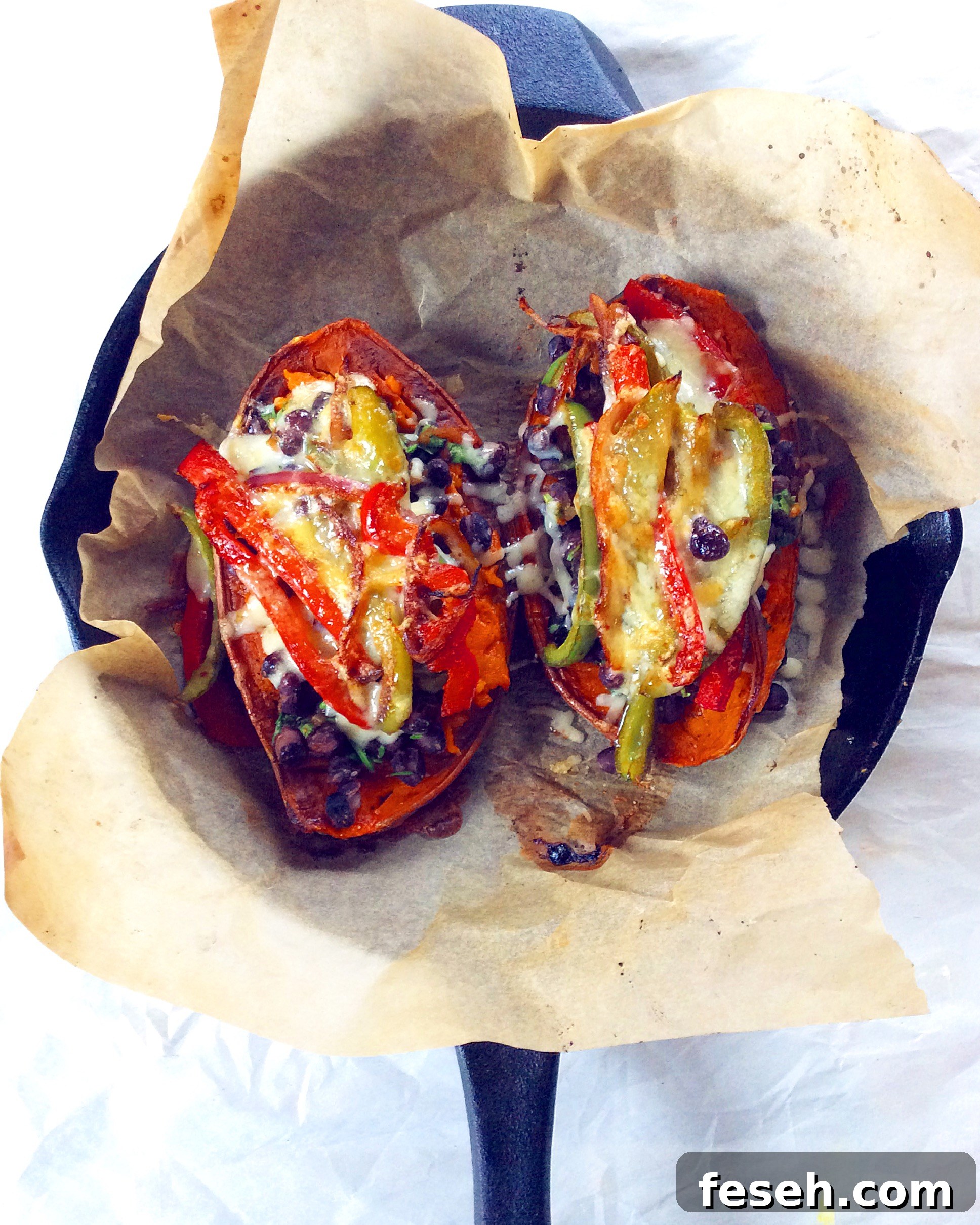 Fajita-Stuffed Sweet Potatoes