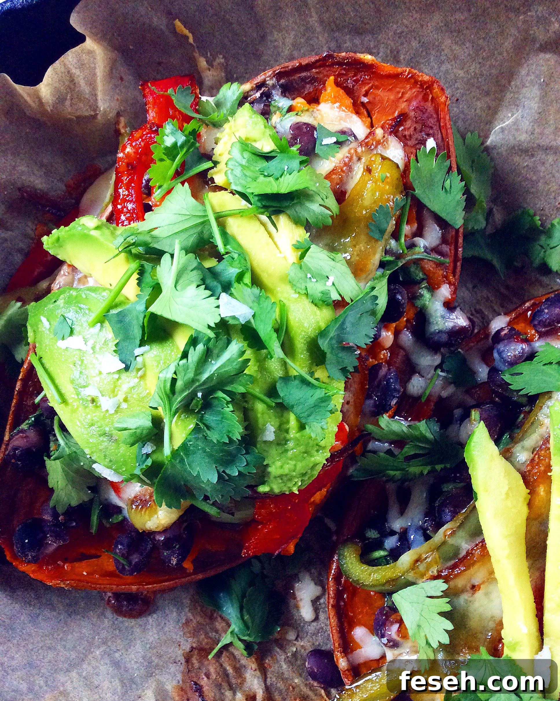 Fajita-Stuffed Sweet Potatoes