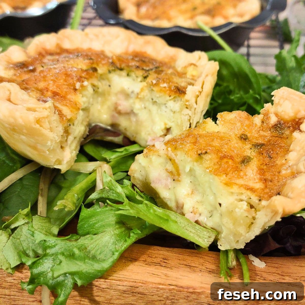 easy air fryer mini ham and cheese quiche recipe dinners done quick featured image
