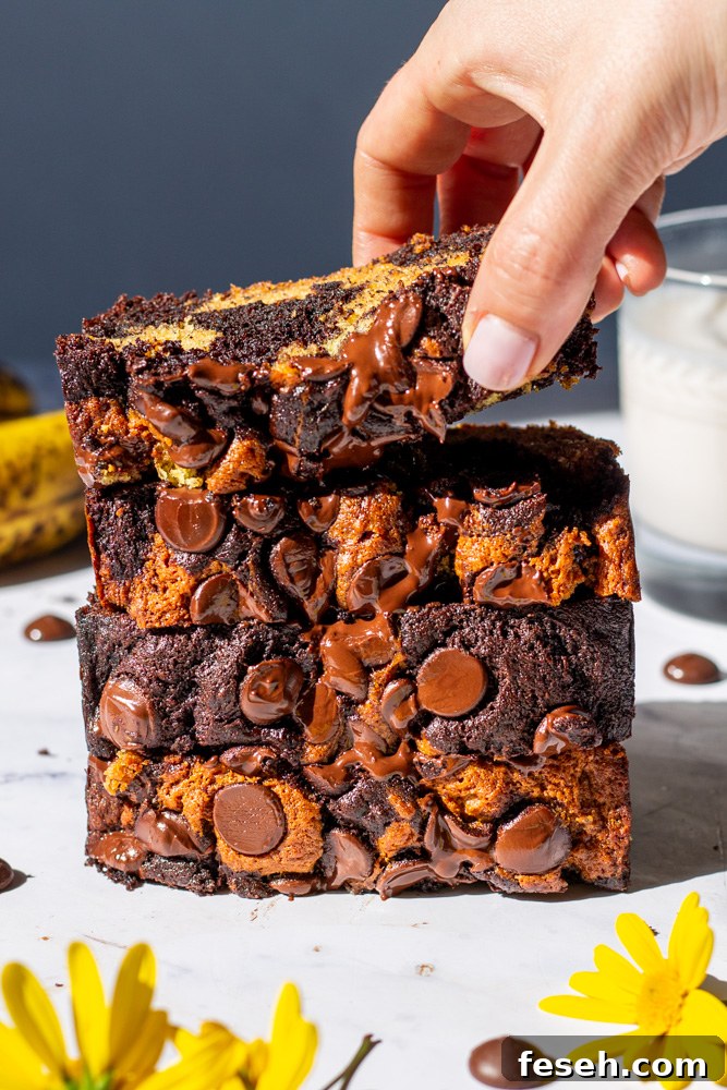 marble banana bread