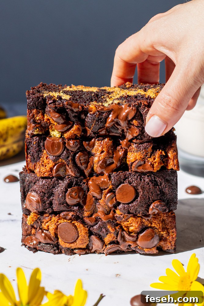 marble banana bread