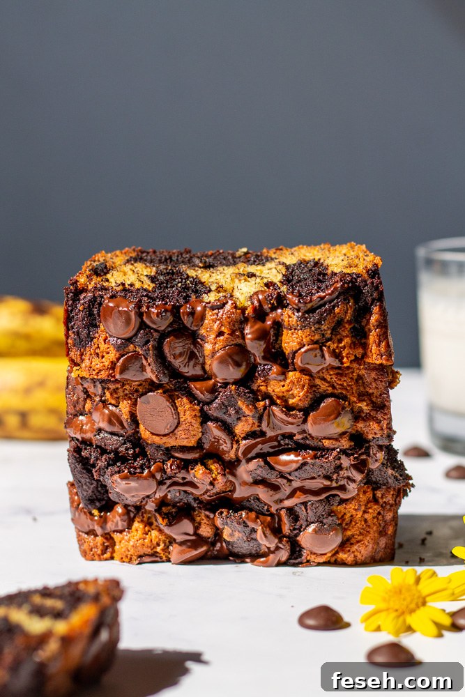 marble banana bread