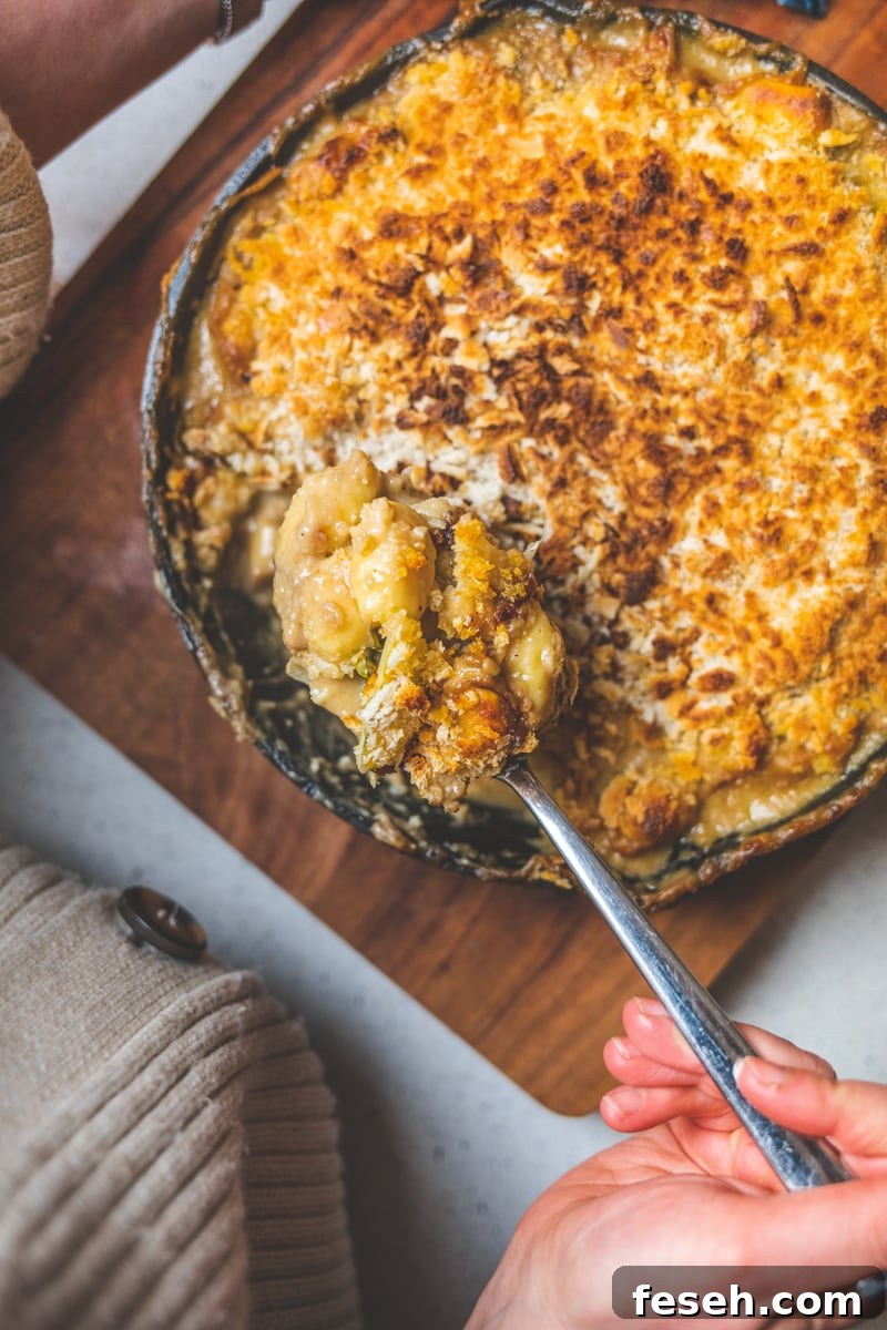 Vegan Cauliflower Cheese & Gnocchi Bake - Georgie Eats