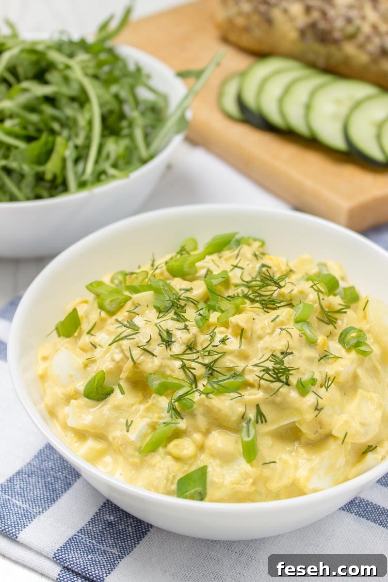 No Mayo Ginger Egg Salad loaded with healthy nutrients, super light and very nutritious.