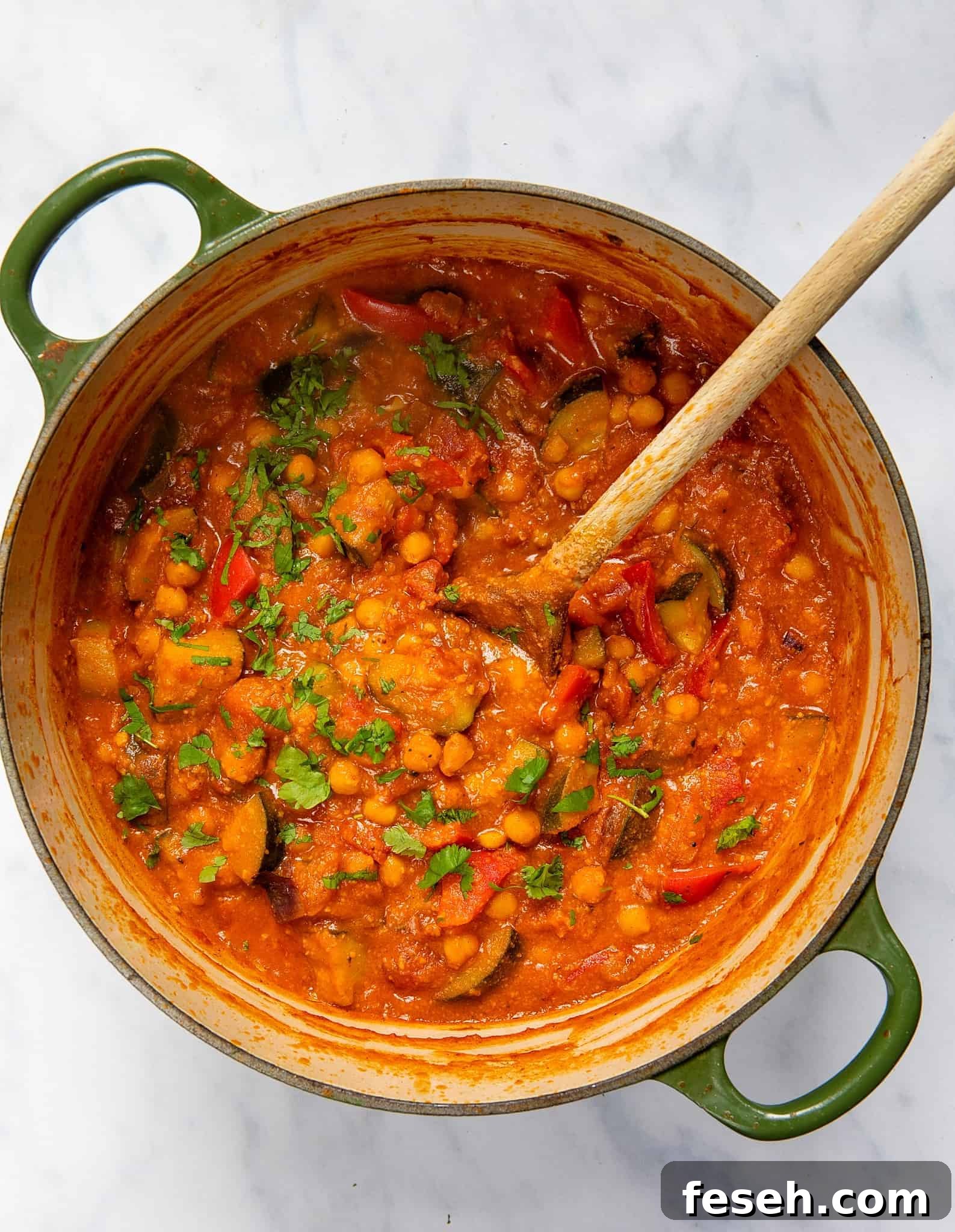 Apricot & Chickpea Tagine - Pot spoon