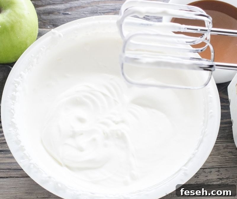 whipped cream in a bowl