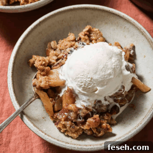 vegan apple crisp