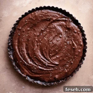 salted chocolate cream tart