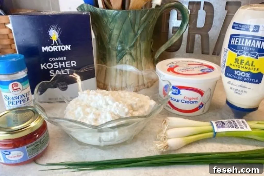 Cottage cheese salad