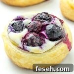 Blueberry Cream Cheese Danish - Featured Image