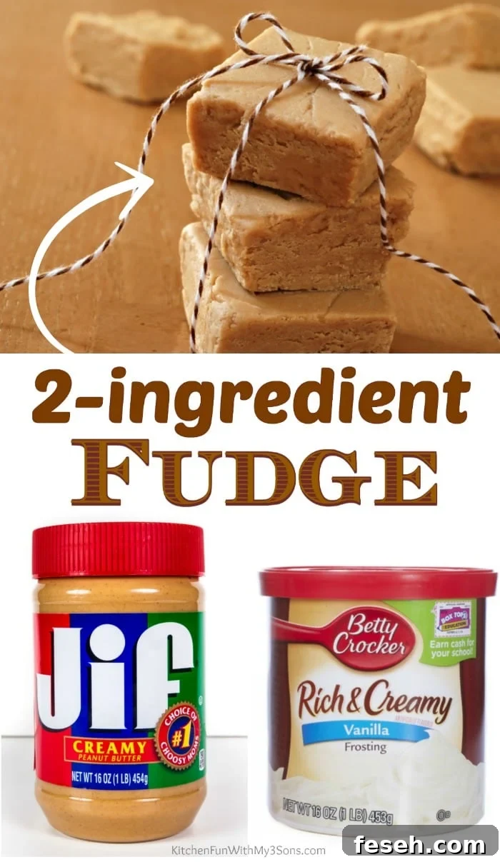 Peanut butter fudge