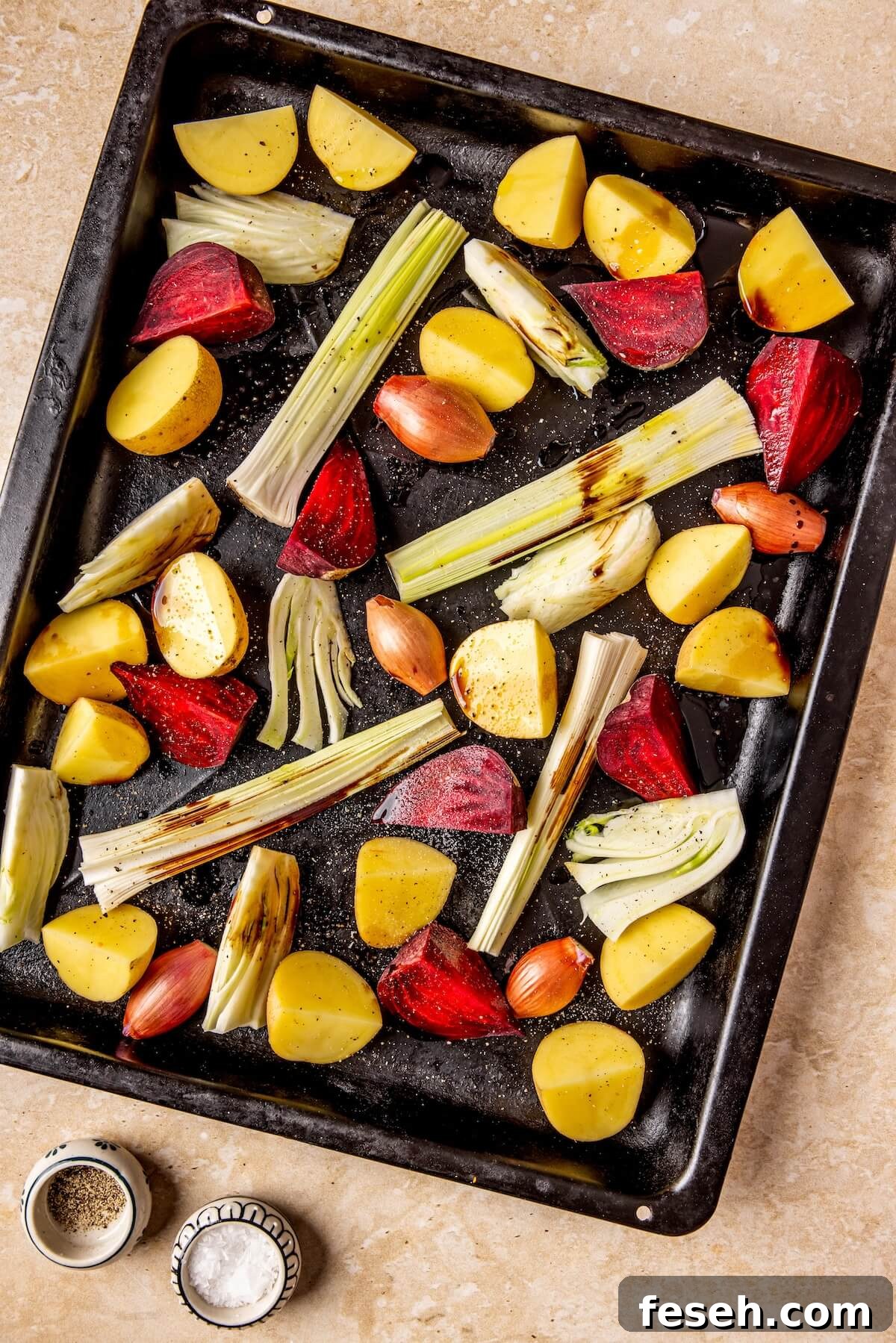 How to Make Sheet Pan Balsamic Chicken and Root Vegetables Step 2 - Olivia Adriance