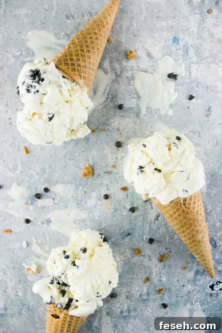 Breakfast for dinner is going to get a run for it's money with this breakfast for dessert inspired no-churn chocolate chip pancake ice cream!