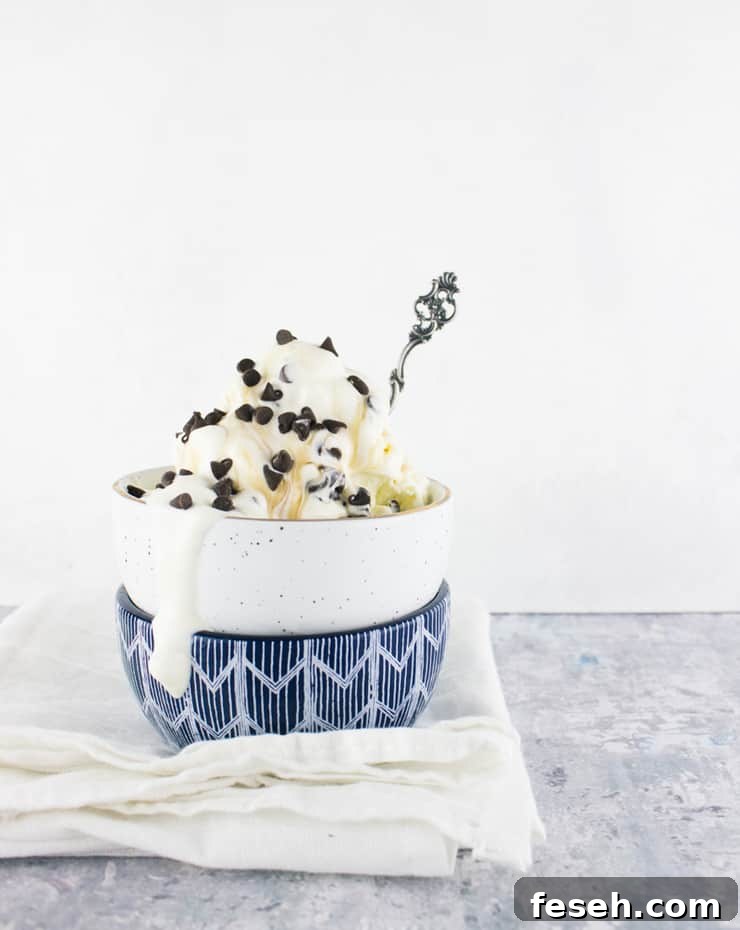 Breakfast for dinner is going to get a run for it's money with this breakfast for dessert inspired no-churn chocolate chip pancake ice cream!