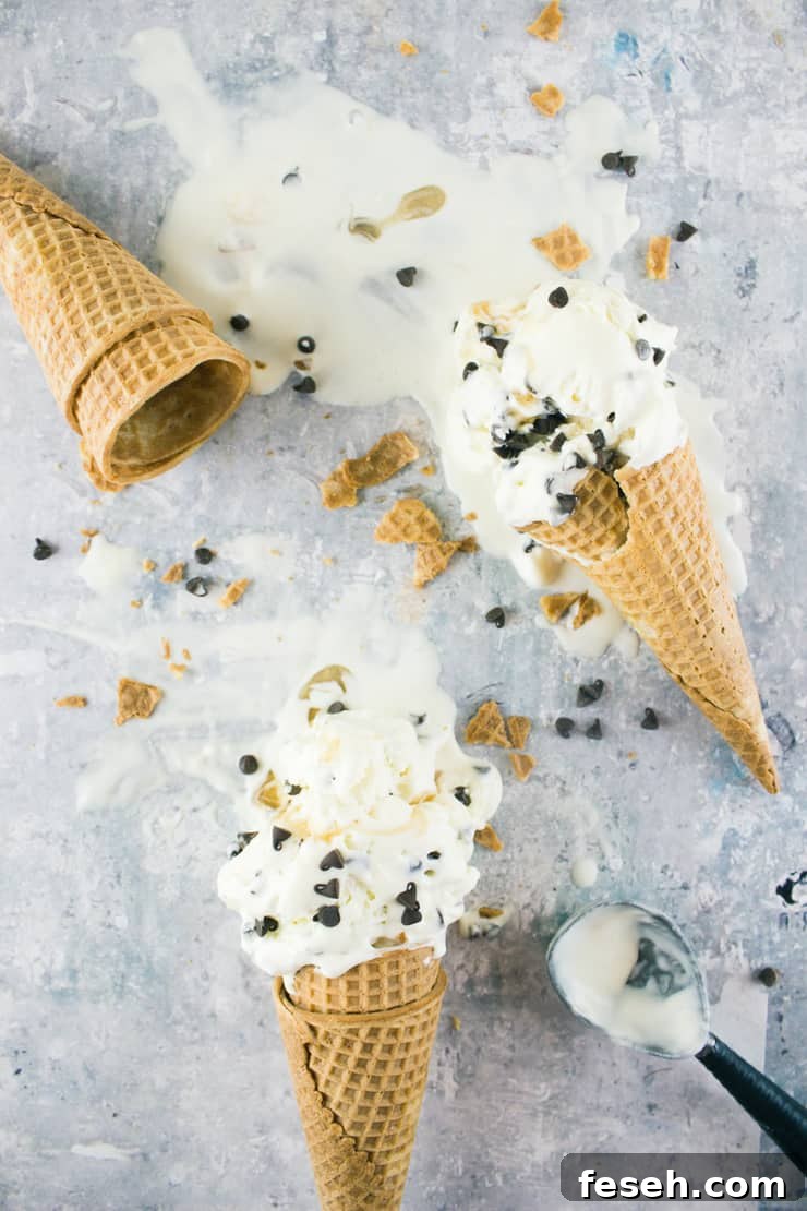 Breakfast for dinner is going to get a run for it's money with this breakfast for dessert inspired no-churn chocolate chip pancake ice cream!