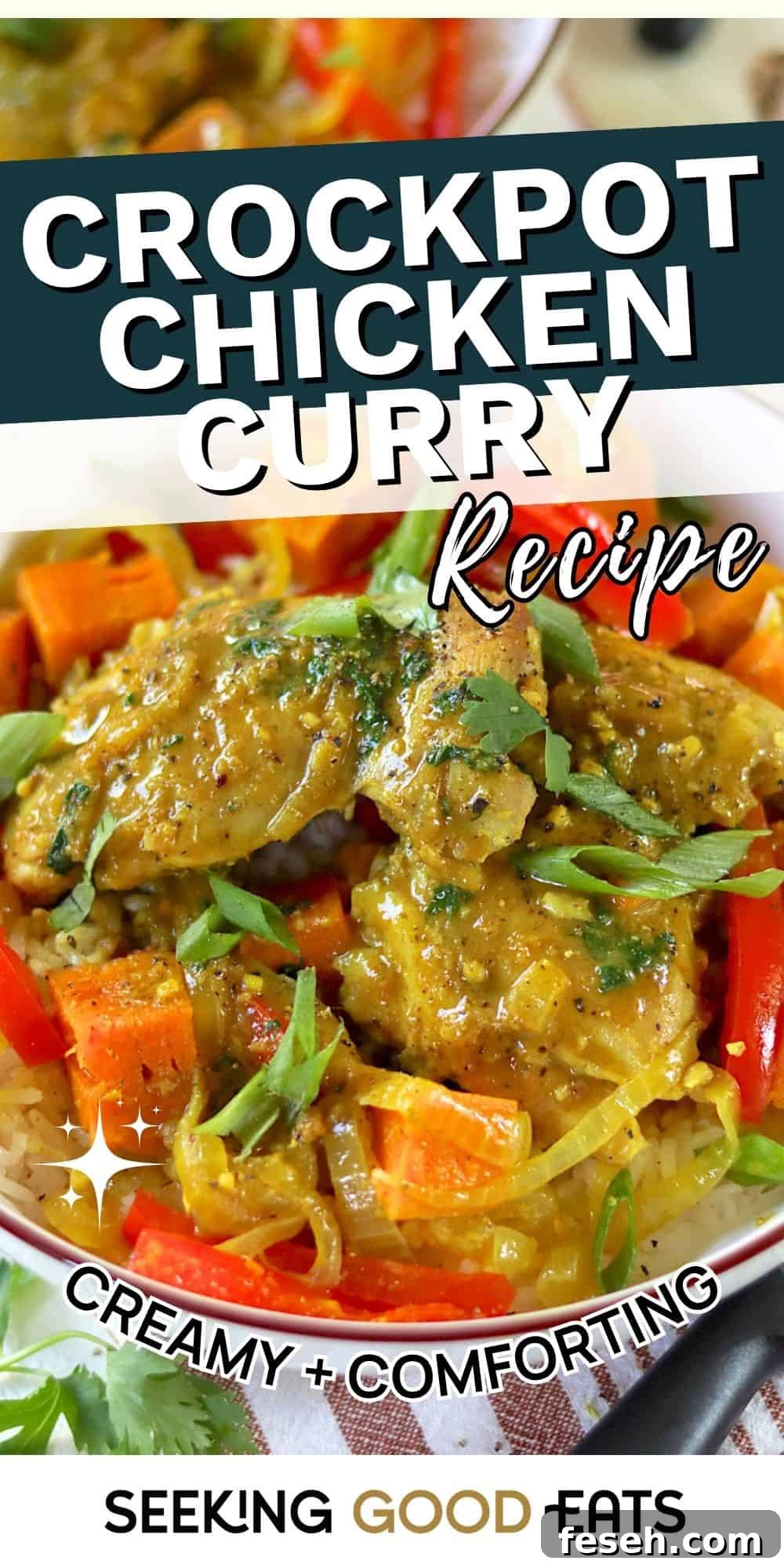 Creamy High Protein Crockpot Chicken Curry Recipe