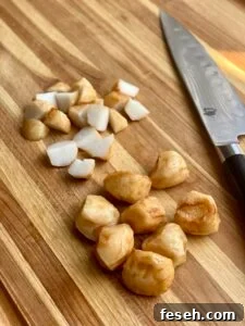 fish cakes cut