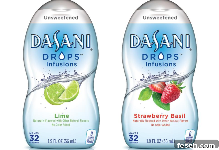 Screenshot of Dasani drops