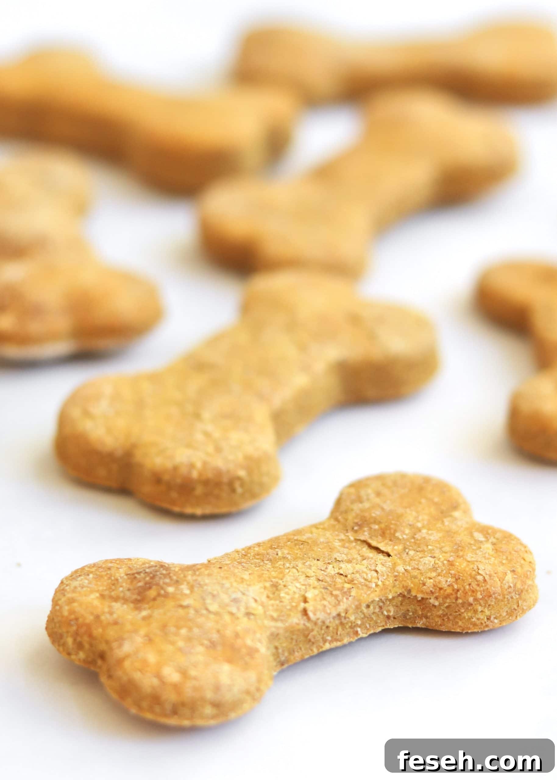 Homemade peanut butter pumpkin dog treats