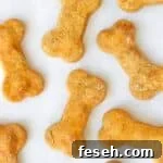 homemade pumpkin peanut butter dog treats cut in bone shape