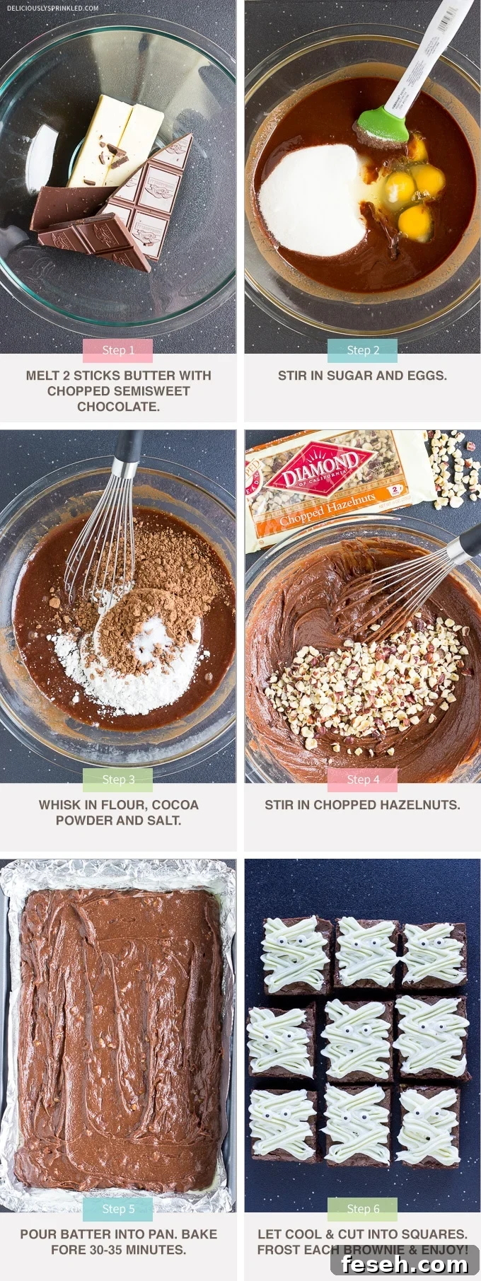 MUMMY HAZELNUT BROWNIES