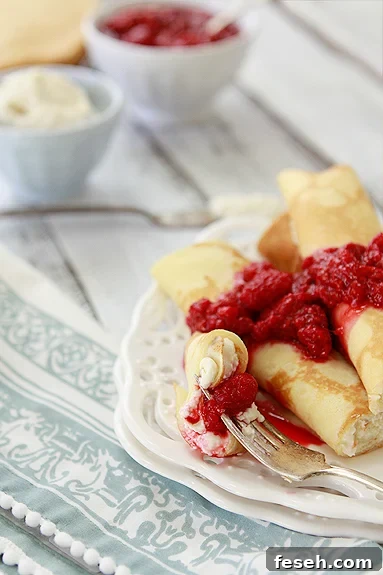 homemade crepe recipe with ricotta
