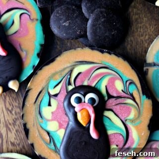 Chocolate Bark Thanksgiving Turkeys
