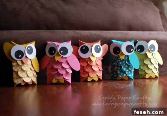 Owl Pillow Boxes | Toilet Paper Roll Crafts