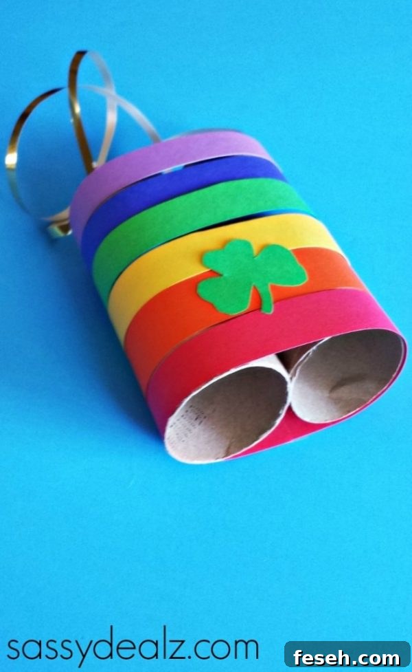 Rainbow Binoculars | Toilet Paper Roll Crafts
