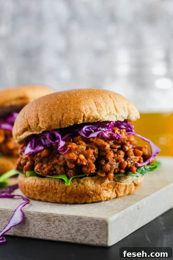 BBQ Lentil Sloppy Joes | NoBiggie.net