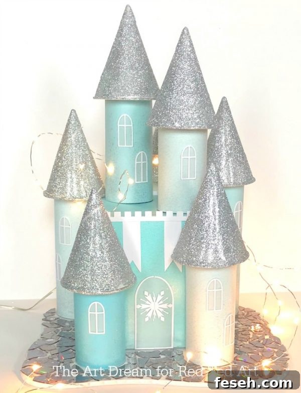 Toilet Paper Roll Ice Castle | Toilet Paper Roll Crafts